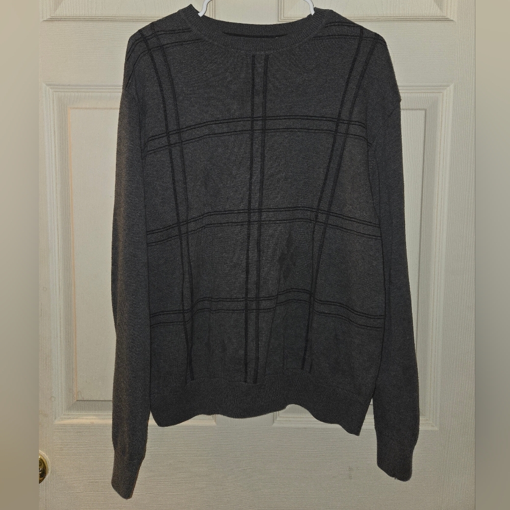 Alex Cannom Gray Sweater 100% Cotton Size Large